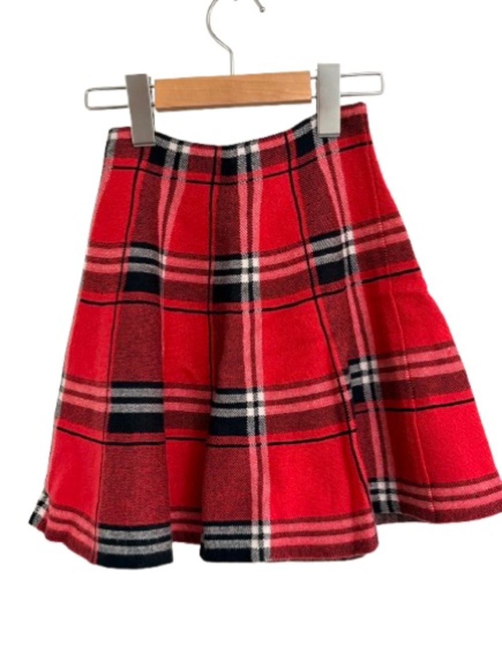 Primark Red Plaid Circle Skirt